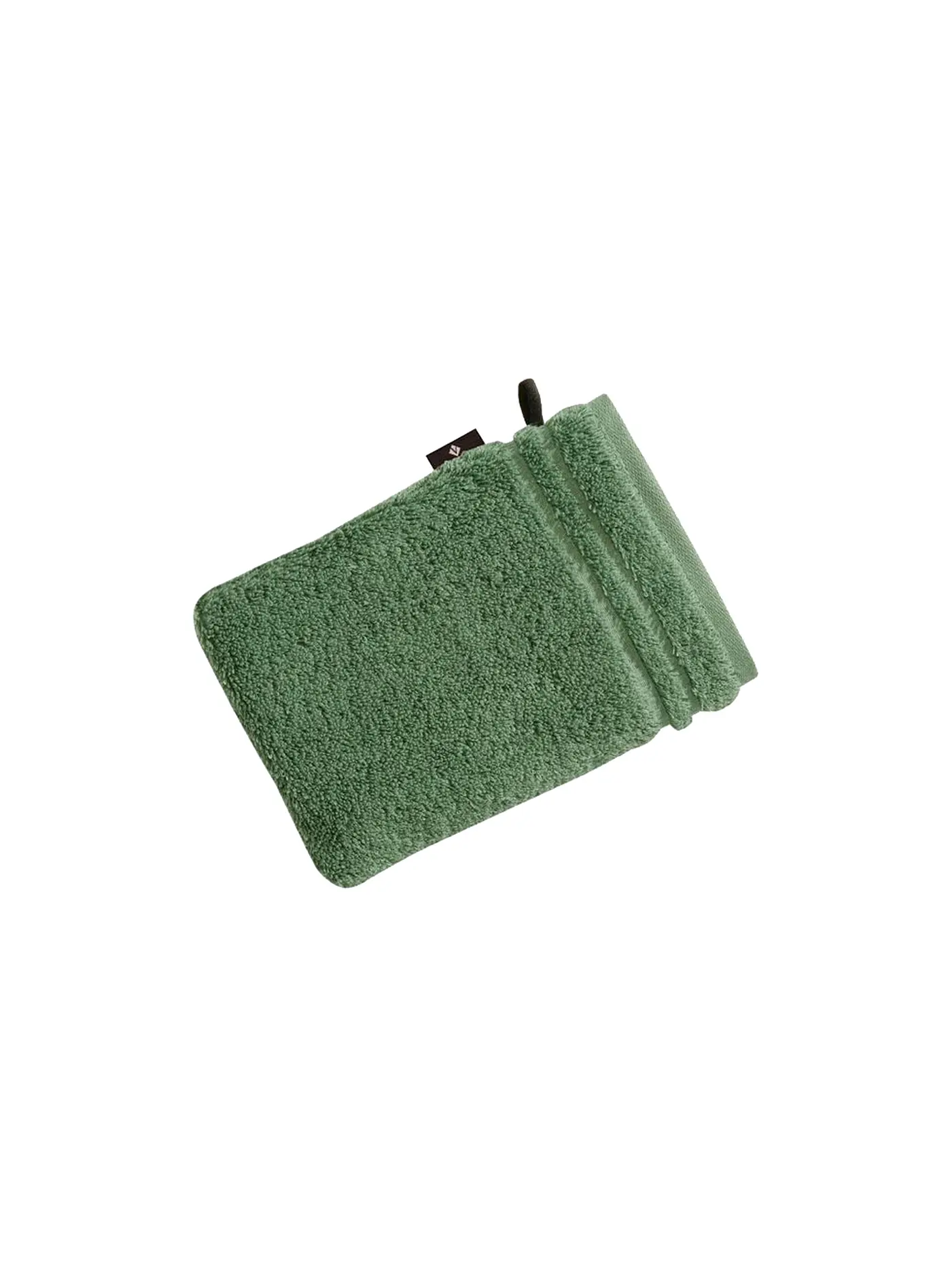 VOSSEN | Waschhandschuh Vienna Style Supersoft 16x22cm Dark Brown | olive